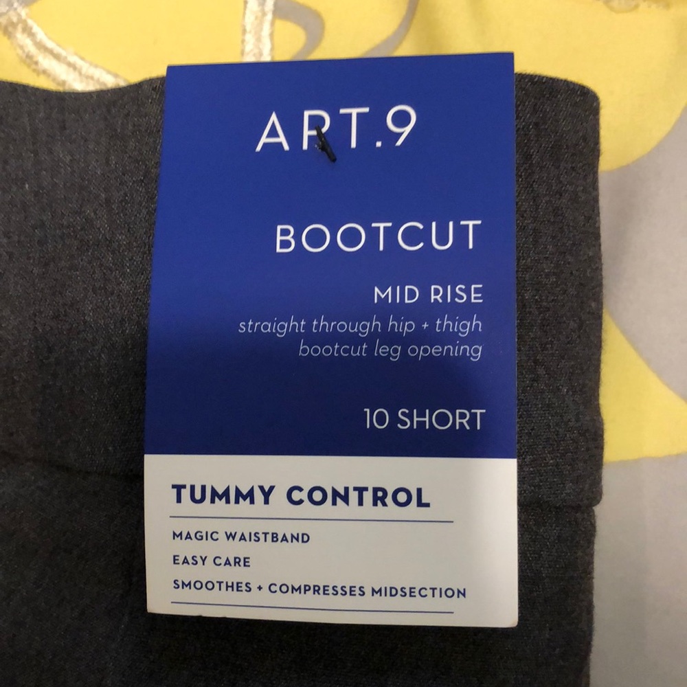 Apt. 9 Bootcut Midrise charcoal Dress Pants